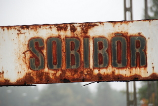 Sobibor Rail Sign October 2012
